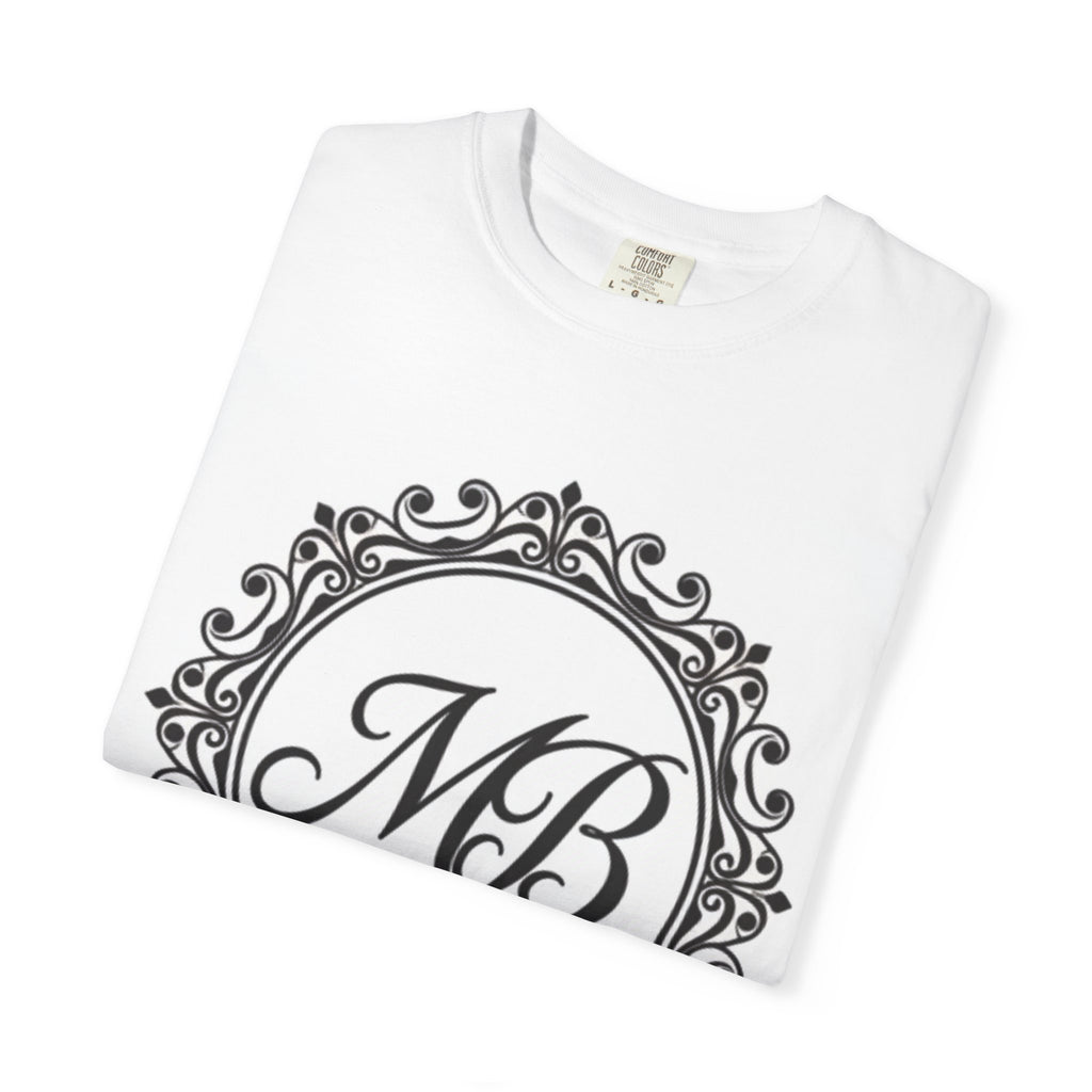 Mehnaz Begum Monogram T-Shirt — MB Crest Personalized Luxury Tee