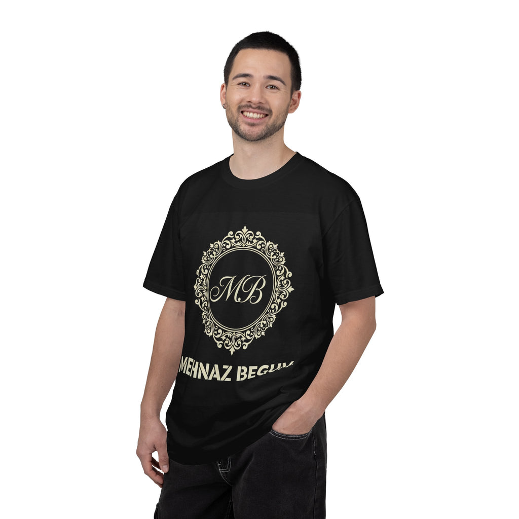 Personalized Mehnaz Begum Gold Crest T-Shirt — Luxury Monogram Tee