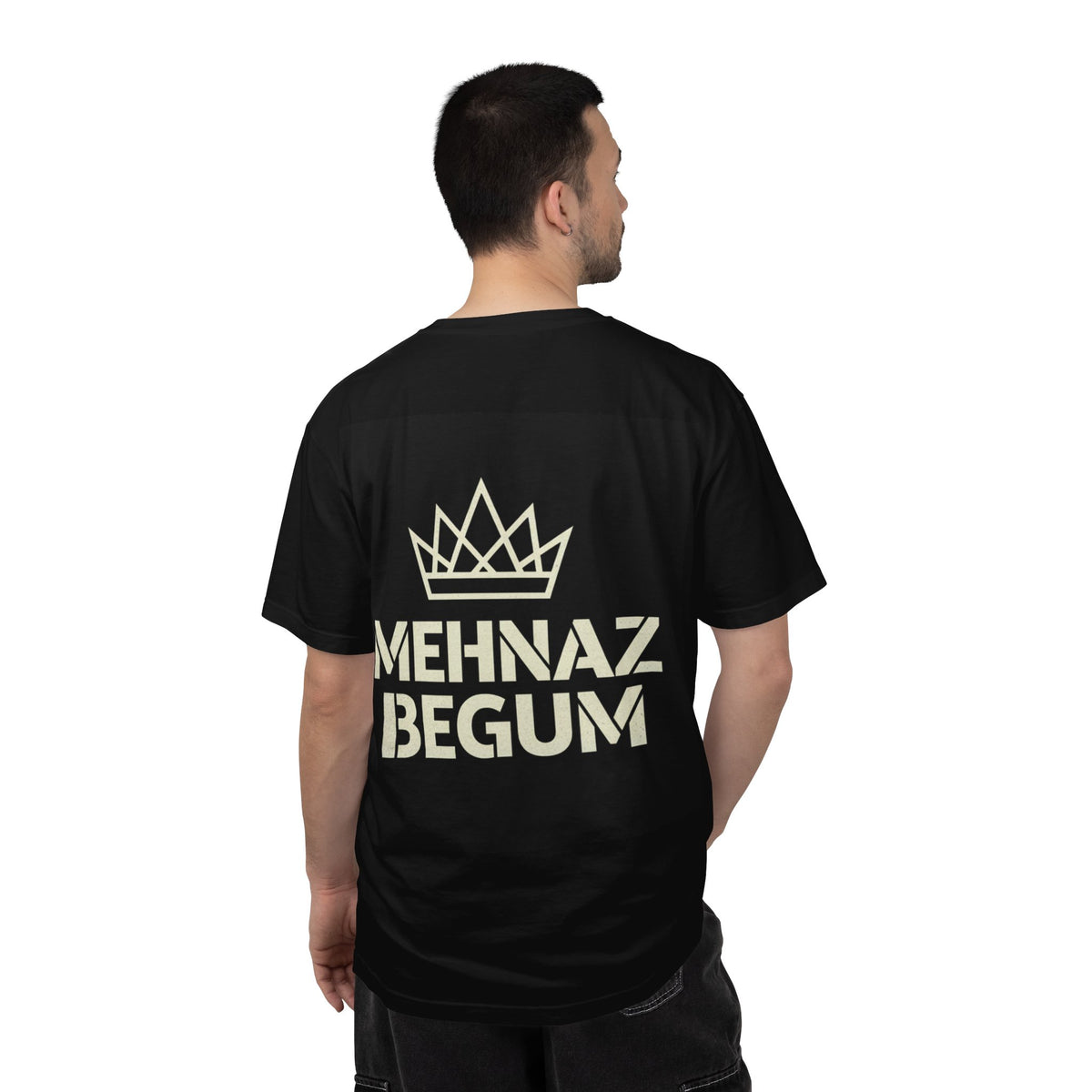 Personalized Mehnaz Begum Gold Crest T-Shirt — Luxury Monogram Tee