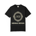 Personalized Mehnaz Begum Gold Crest T-Shirt — Luxury Monogram Tee