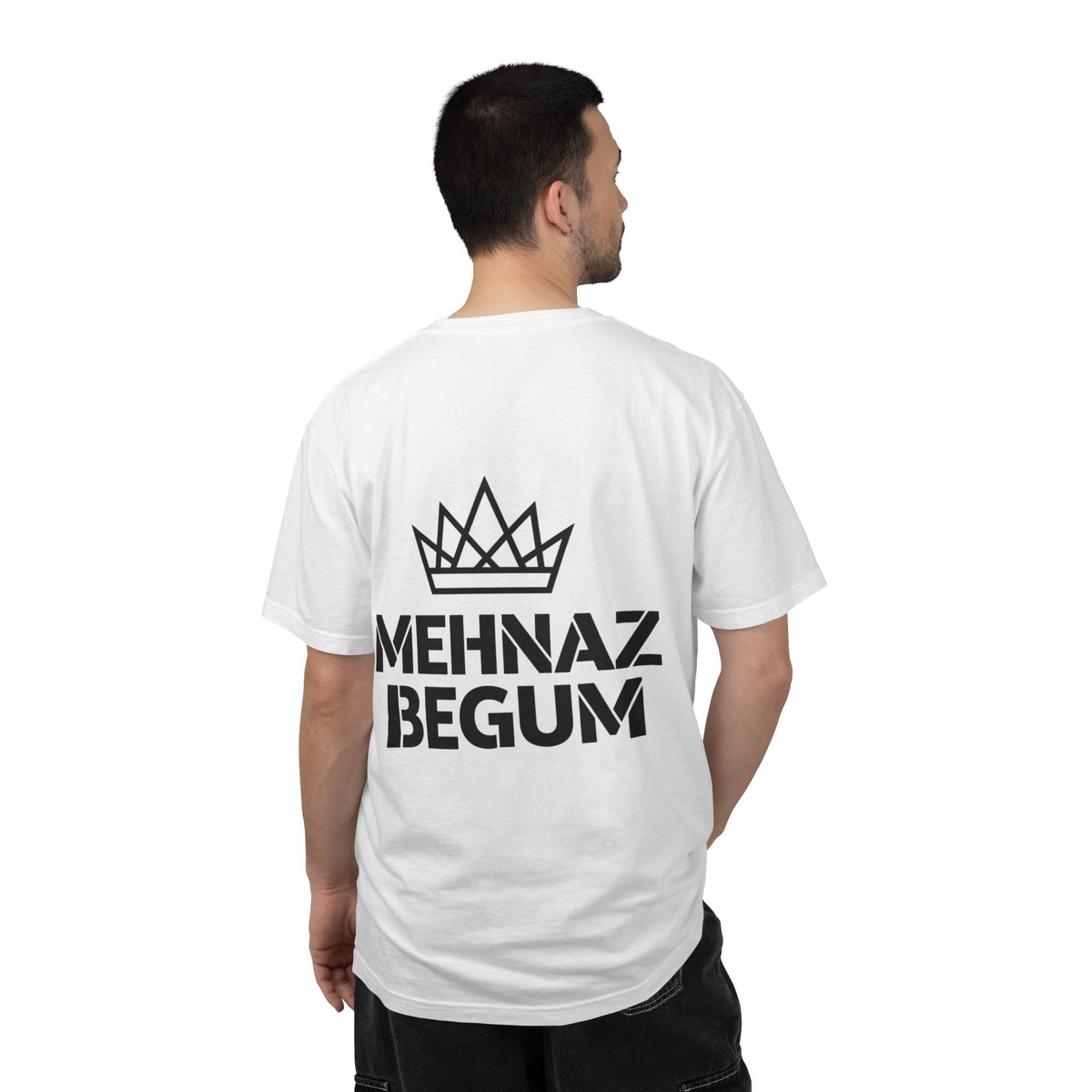 Mehnaz Begum Monogram T-Shirt — MB Crest Personalized Luxury Tee