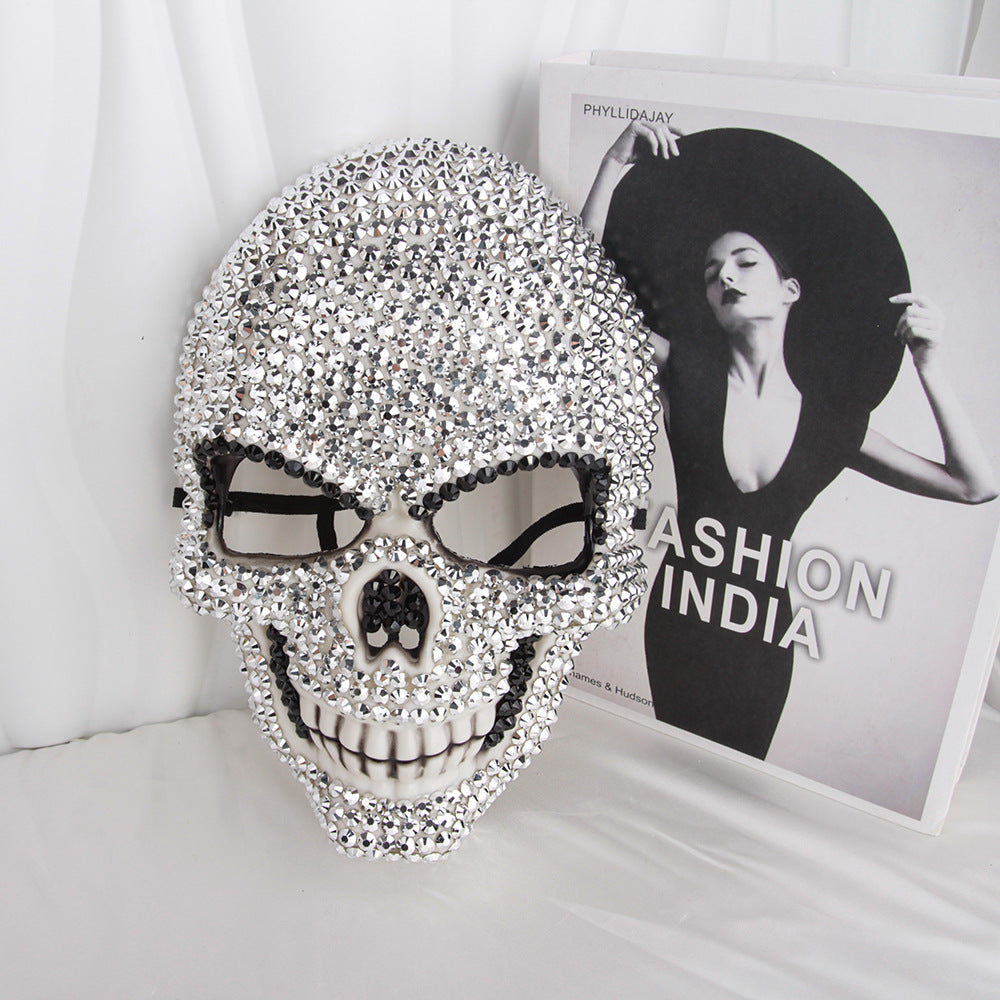 Diamond-Encrusted Masks For Halloween Ball Parties, Fashionable Masks